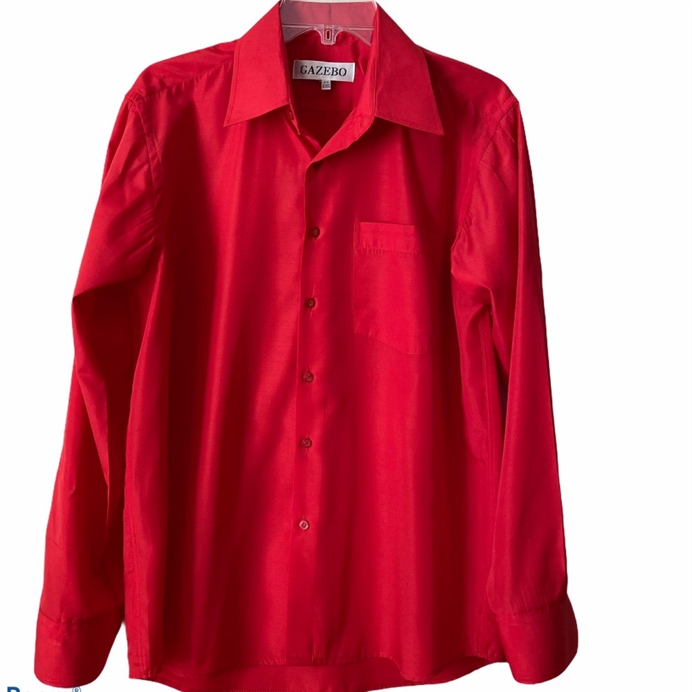 Gazebo Men’s Red Shirt, 15-15 1/2
